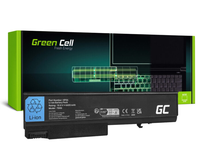 Green Cell batteri TD09 för HP EliteBook 6930p 8440p 8440w Compaq 6450b 6545b 6530b 6540b 6555b 6730b ProBook 6550b - Bild 1