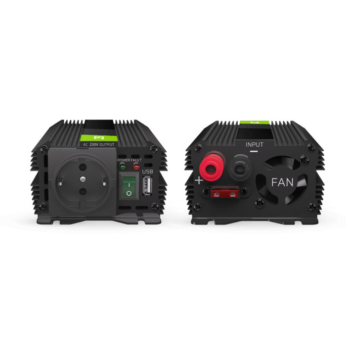 Green Cell Strömomvandlare PRO 12V till 230V 300W/600W Modifierad sinusvåg - Bild 2