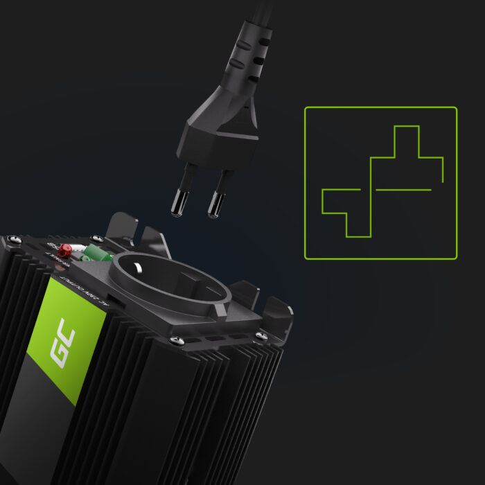 Green Cell Power Inverter PRO 12V till 230V 500W/1000W Modifierad sinusvåg - Bild 2