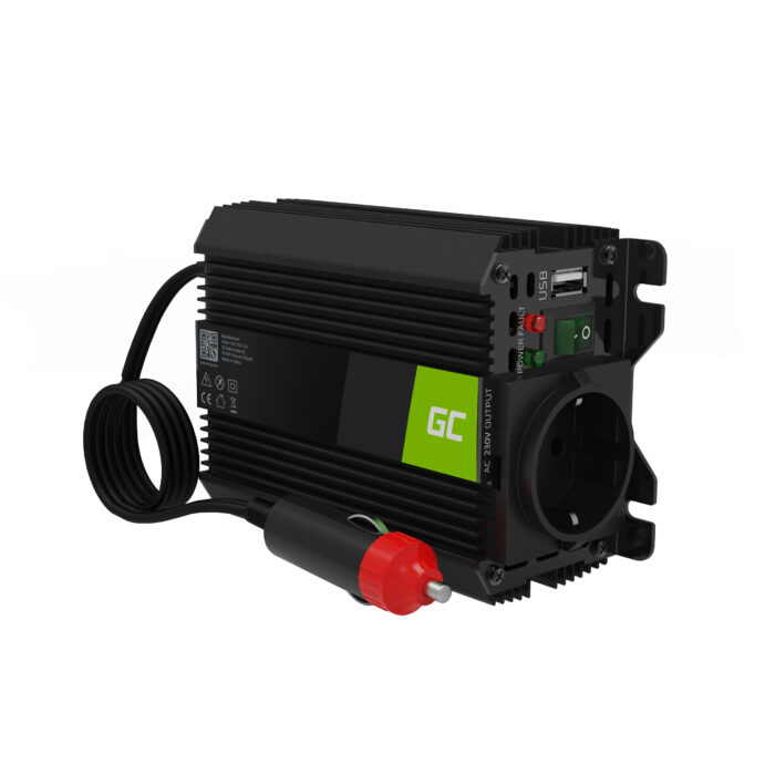 Green Cell Power Inverter PRO 12V till 230V 150W/300W Modifierad sinusvåg - Bild 1