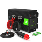 Green Cell Strömomvandlare 24V till 230V 300W/600W Modifierad sinuskurva UK PLUG