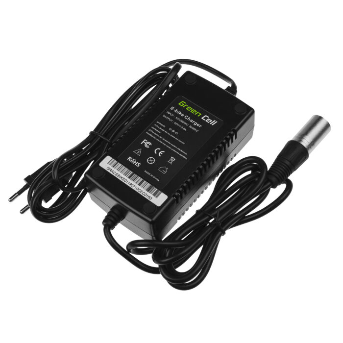 Green Cell Batteriladdare 42V 2A (XLR 3 PIN) för E-BIKE 36V. - Bild 2