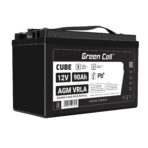 Green Cell CUBE AGM IP54 12V 90Ah VRLA Batteri Gel djupcykel skoter gräsklippare båt pråm gräsklippare traktor fiskebåt.