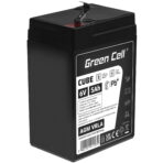 Green Cell CUBE AGM IP54 6V 5Ah VRLA Batteri Gel djupcykel leksaker för barn larmsystem.