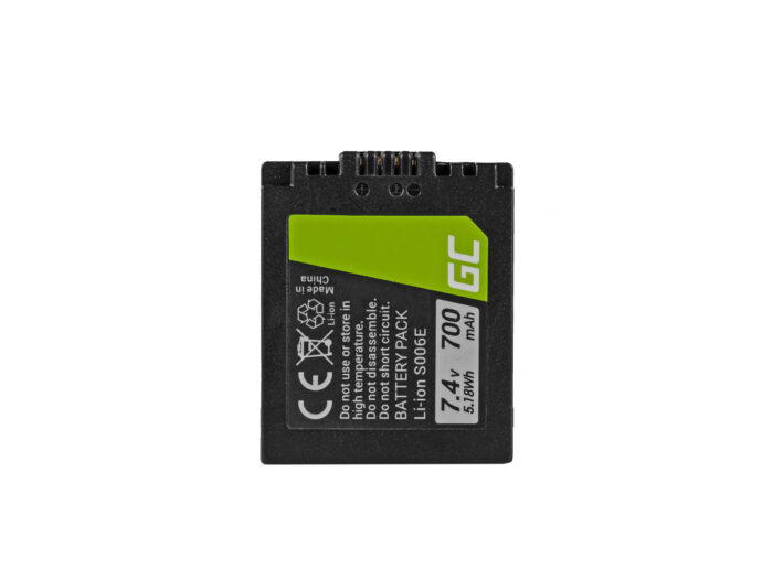 Green Cell kamera Batteri CGR-S006E för Panasonic Lumix DMC FZ7 FZ8 FZ8S FZ8K FZ18 FZ28 FZ7K FZ30 FZ38 FZ50 7.4V 700mAh - Bild 1