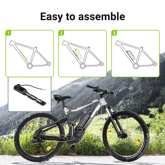 Green Cell batteri 13Ah (468Wh) för Elcyklar E-cyklar 36V - Bild 4