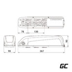 Green Cell Green Cell PowerMove E-Bike Batteri 36V 14.5Ah Li-Ion Down Tube med laddare. - Bild 3