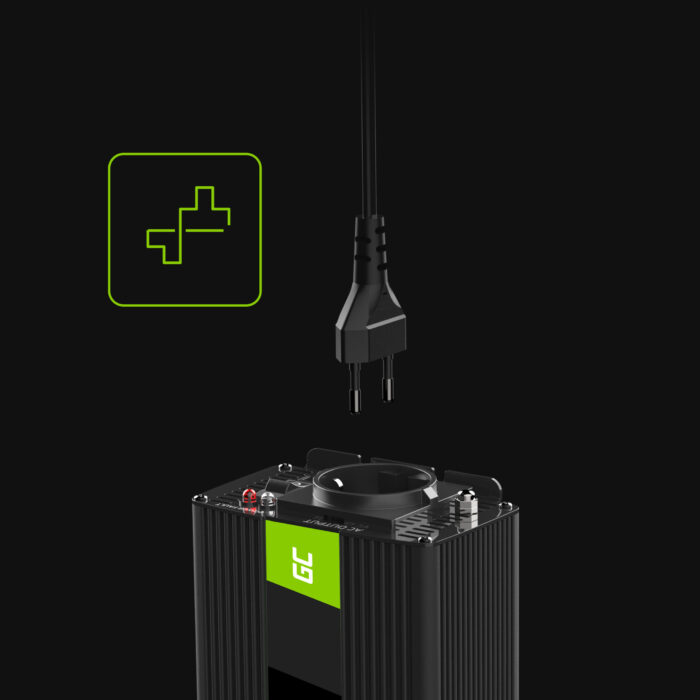 Green Cell Strömomvandlare 24V till 230V 150W/300W Modifierad sinusvåg - Bild 2