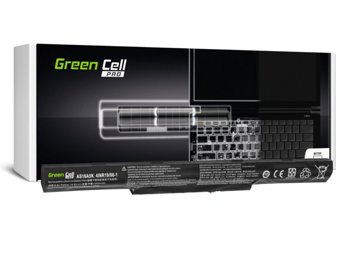 Green Cell batteri PRO AS16A5K för Acer Aspire E15 E5-553 E5-553G E5-575 E5-575G F15 F5-573 F5-573G. - Bild 1