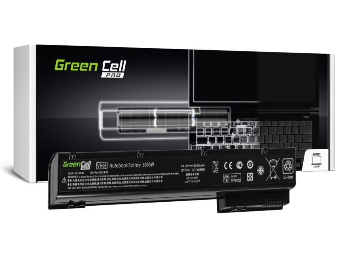 Green Cell Batteri PRO för HP EliteBook 8560w 8570w 8760w 8770w. - Bild 1