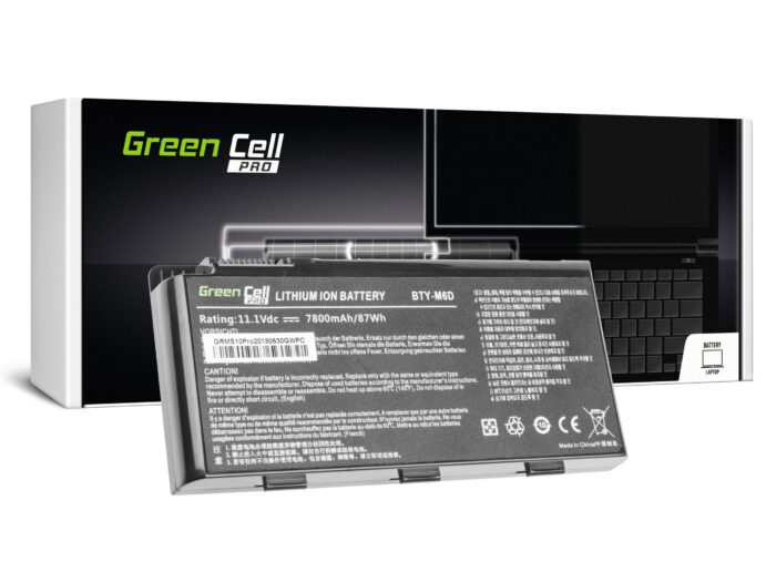 Green Cell Batteri PRO BTY-M6D för MSI GT60 GT70 GT660 GT680 GT683 GT780 GT783 GX660 GX680 GX780 - Bild 1