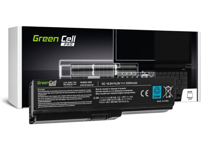Green Cell batteri PRO PA3817U-1BRS för Toshiba Satellite C650 C650D C655 C660 C660D C670 C670D L750 L750D L755. - Bild 1