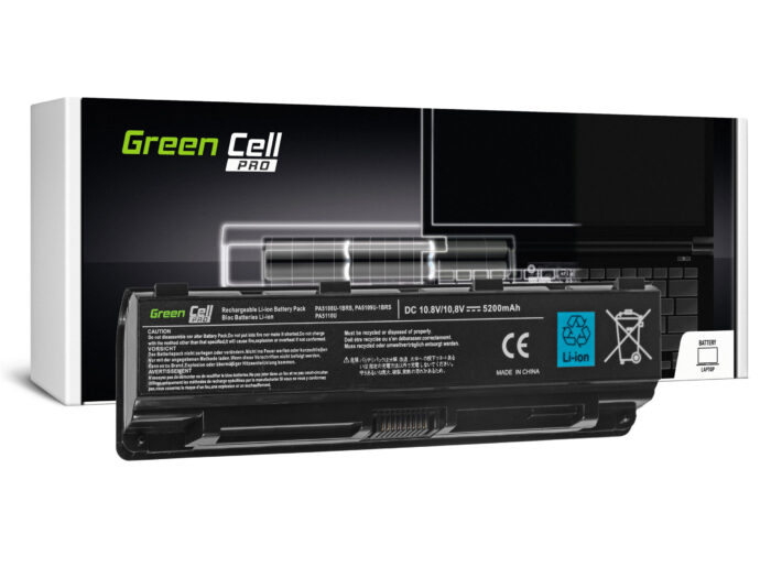Green Cell Batteri PRO PA5109U-1BRS för Toshiba Satellite C50 C50D C55 C55D C70 C75 L70 S70 S75. - Bild 1