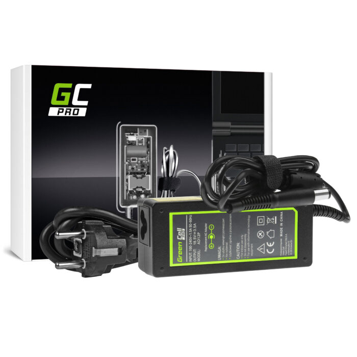 Green Cell PRO Laddare / AC-adapter 18.5V 3.5A 65W för HP 250 G1 255 G1 ProBook 450 G2 455 G2 Compaq Presario CQ56 CQ57 CQ58. - Bild 2