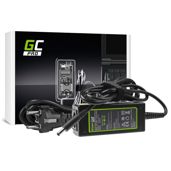 Green Cell PRO Laddare / AC Adapter 19.5V 2.31A 45W för Dell XPS 13 9343 9350 9360 Inspiron 15 3552 3567 5368 5551 5567 - Bild 2