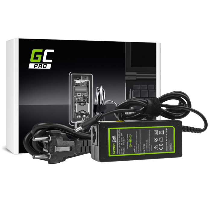 Green Cell PRO Laddare / AC Adapter 19.5V 3.34A 65W för Dell Inspiron 15 3543 3558 3559 5552 5558 5559 5568 17 5758 5759. - Bild 2