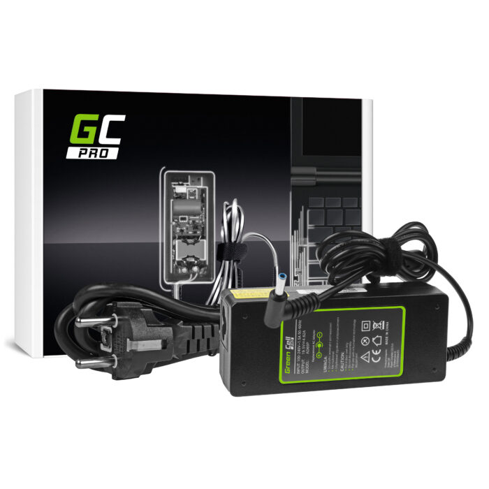 Green Cell PRO Laddare / AC-adapter 19.5V 4.62A 90W för HP 250 G2 ProBook 650 G2 G3 Pavilion 15-N 15-N025SW 15-N065SW 15-N070SW. - Bild 2