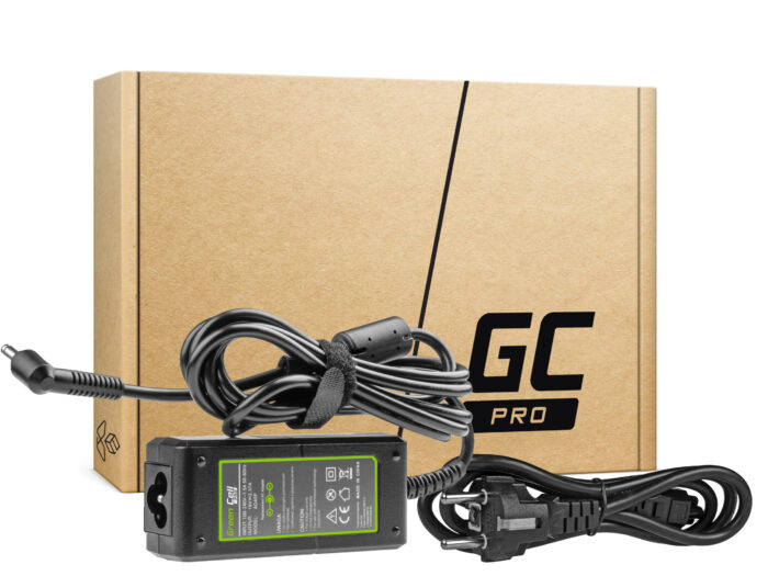 Green Cell PRO Laddare / AC-adapter 19V 2.37A 45W för Asus R540 X200C X200M X201E X202E Vivobook F201E S200E ZenBook UX31A UX32V. - Bild 1