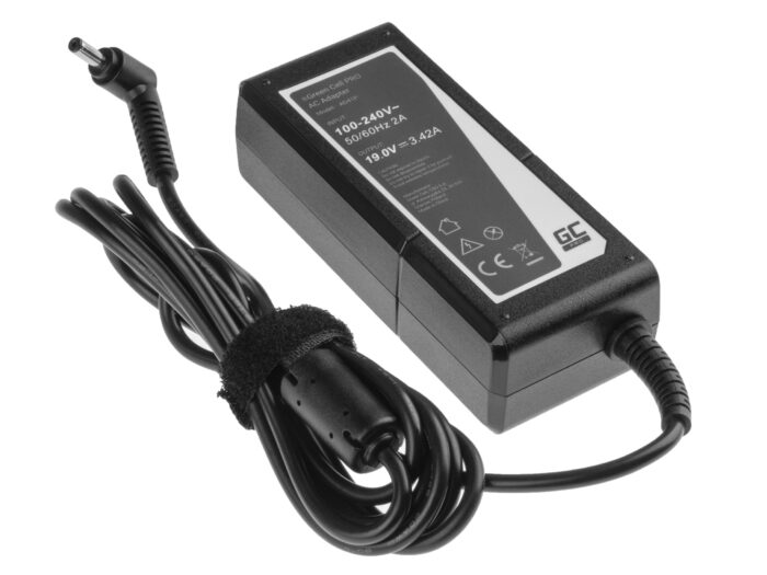 Green Cell PRO Laddare / AC-adapter 19V 3.42A 65W för Asus F553 F553M F553MA R540L R540S X540S X553 X553M X553MA ZenBook UX303L. - Bild 4