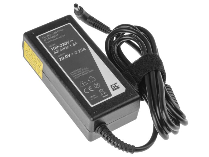 Green Cell PRO Laddare / AC-Adapter 20V 2.25A 45W för Lenovo IdeaPad 110 110-15 100-15IBY 110-15IBR 320-15ISK 320-15AST. - Bild 4