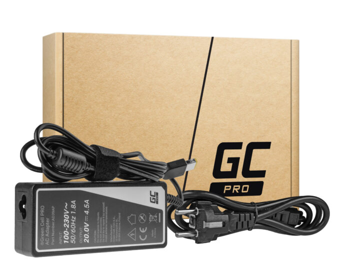Green Cell PRO Laddare / AC-Adapter 20V 4.5A 90W för Lenovo G500 G500s G510 Z51-70 IdeaPad Z510 Z710 ThinkPad T440s T460p T470p - Bild 1
