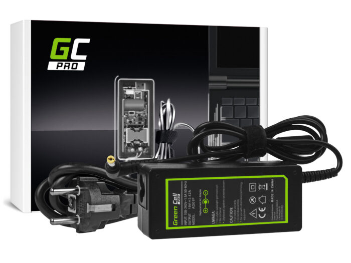 Green Cell PRO Laddare / AC Adapter 19V 3.42A 65W för Acer Aspire 5741G 5742 5742G E1-521 E1-531 E1-531G E1-570 E1-571 E1-571G. - Bild 2