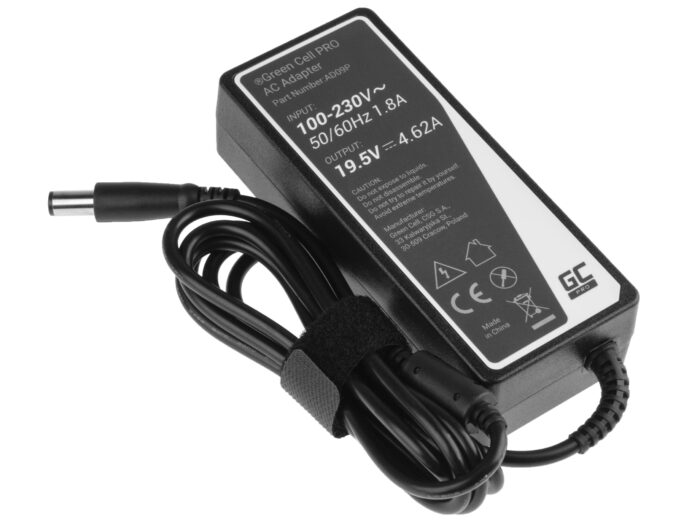 Green Cell PRO-laddare / AC-adapter 19.5V 4.62A 90W för Dell Inspiron 15R N5010 N5110 Latitude E6410 E6420 E6430 E6510 E6520. - Bild 4
