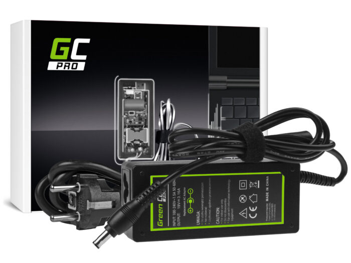 Green Cell PRO Laddare / AC-adapter 19V 3.16A 60W för Samsung R519 R719 RV510 NP270E5E NP275E5E NP300E5A NP300E5E NP300E5C. - Bild 2