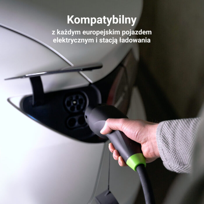 Green Cell Snap Typ 2 EV Laddningskabel 22 kW 5 m för Tesla Model 3 S X Y. VW ID.3. ID.4. ID.5. Kia EV6. Audi E-Tron. Fiat 500e. - Bild 2