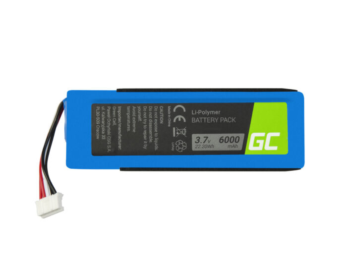 Green Cell batteri GSP1029102 MLP912995-2P för Bluetooth-högtalare JBL Charge 2 Charge 2 Plus Charge 2+ Li-Polymer 3.7V 6000mAh. - Bild 5