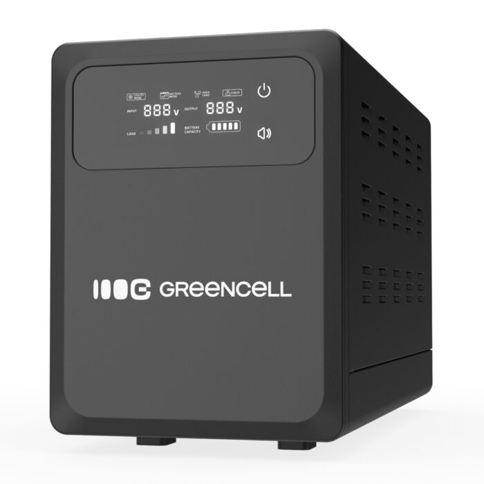 Green Cell Avbrottsfri Strömförsörjning UPS 1200VA 800W med LCD-display - Bild 1