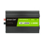 Green Cell PowerInverter LCD 12 volt 2000W/40000W bilomvandlare med display - ren sinusvåg. - Bild 2