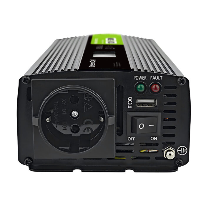 Bilströmomvandlare Green Cell 12V till 230V. 500W/1000W. - Bild 3