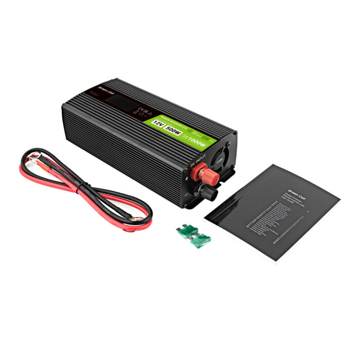 Bilströmomvandlare Green Cell 12V till 230V. 500W/1000W. - Bild 4