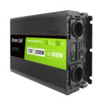 Green Cell PowerInverter LCD 12 volt 2000W/40000W bilomvandlare med display - ren sinusvåg.