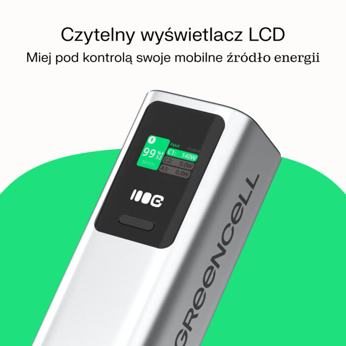 Greencell Powerbank 25200mAh 140W PD USB-C med snabbladdning för Laptop. MacBook. iPhone 16 15 14 Pro Max. Samsung Galaxy S25 - Bild 4