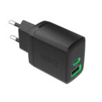 Greencell PowerSource Duo30 Laddare USB/USB-C Svart Strömadapter 30W Power Delivery. - Bild 4