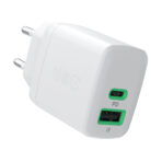 Greencell PowerSource Duo30 Laddare USB/USB-C Vit Strömadapter 30W Power Delivery. - Bild 2