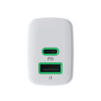 Greencell PowerSource Duo30 Laddare USB/USB-C Vit Strömadapter 30W Power Delivery. - Bild 3