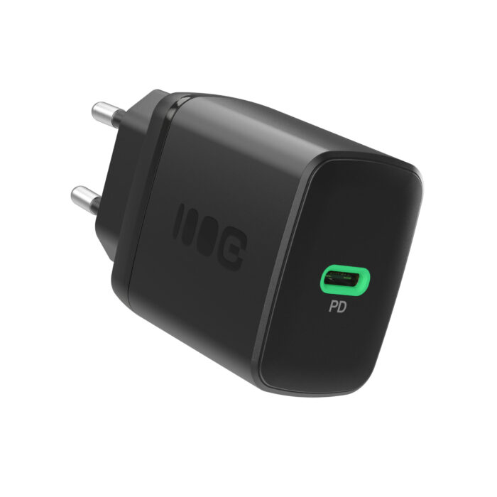 Greencell PowerSource Solo30 Laddare USB C Svart Strömadapter 30W Strömförsörjning. - Bild 1