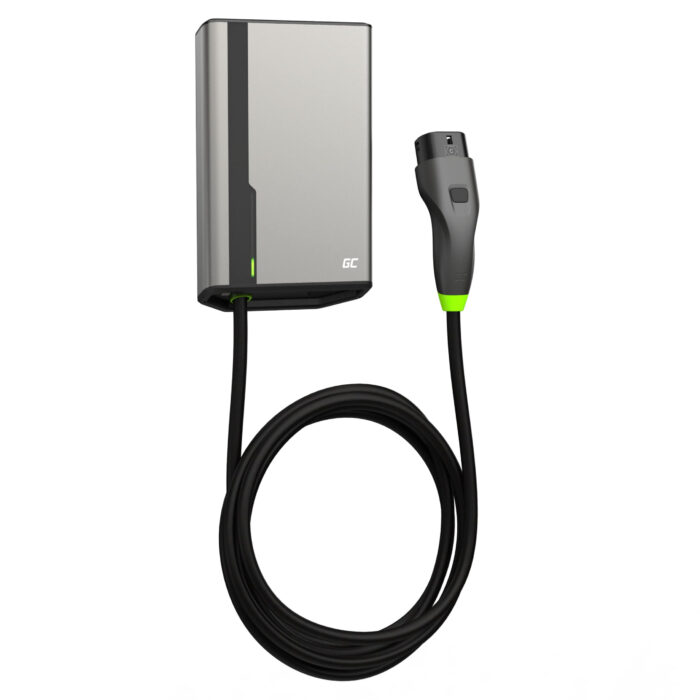Green Cell HabuDen Wallbox 22kW 32A 5m Kabel Typ 2 Smart EV Laddningsstation med Green Cell App Bluetooth WiFi. - Bild 3