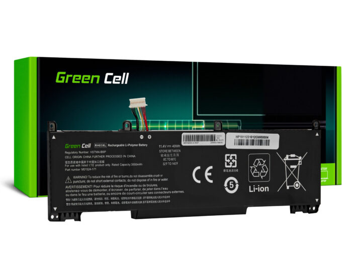 Green Cell RH03XL M02027-005 batteri för HP ProBook 430 G8 440 G8 445 G8 450 G8 630 G8 640 G8 650 G8. - Bild 1