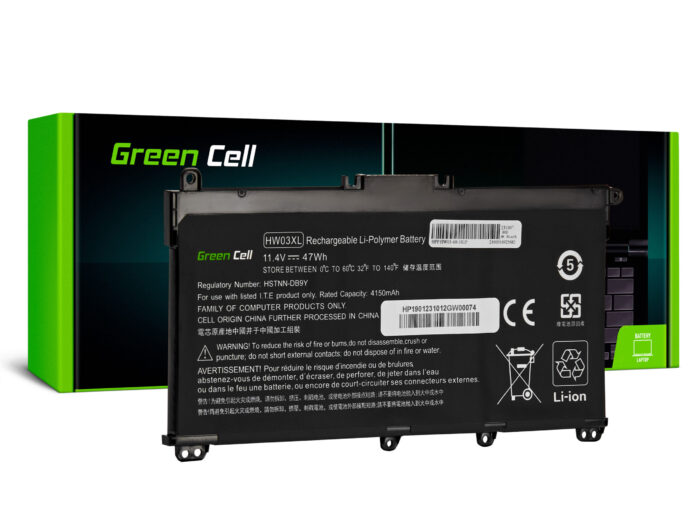 Green Cell batteri HW03XL L97300-005 för HP 250 G9 255 G8 255 G9 17-CN 17-CP Pavilion 15-EG 15-EG1103NW 15-EG1152NW 15-EH. - Bild 1