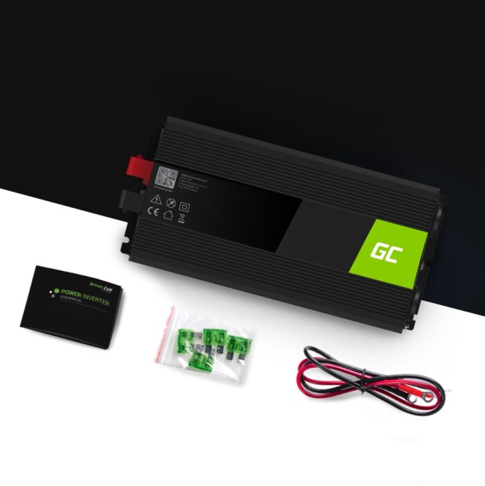 Green Cell Strömomvandlare 12V till 230V 1500W/3000W Ren sinusvåg - Bild 5