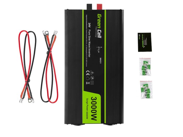Green Cell Strömomvandlare 24V till 230V 3000W/6000W Ren sinusvåg - Bild 4