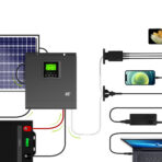 Solinväktare Off Grid Inverter Med MPPT Green Cell Sol laddare 24VDC 230VAC 2000VA/2000W Ren Sinusvåg. - Bild 2