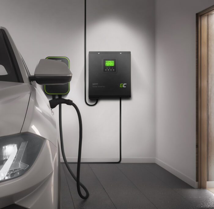 Solinväktare Off Grid Inverter Med MPPT Green Cell Sol laddare 24VDC 230VAC 2000VA/2000W Ren Sinusvåg. - Bild 4