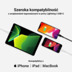 Vit USB-C - Lightning MFi 1m kabel för Apple iPhone Green Cell PowerStream. med snabbladdning via Power Delivery. - Bild 3