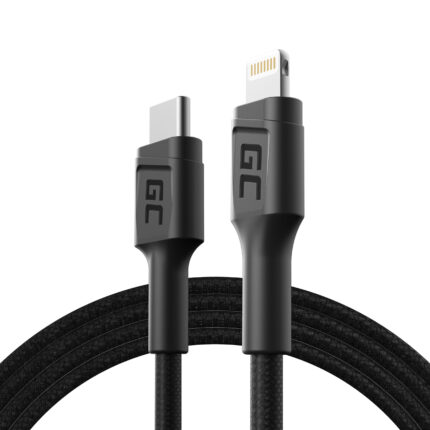 Green Cell kabel Green Cell Power Stream USB-C - Lightning 100 cm med Power Delivery (Apple MFi-certifierad).