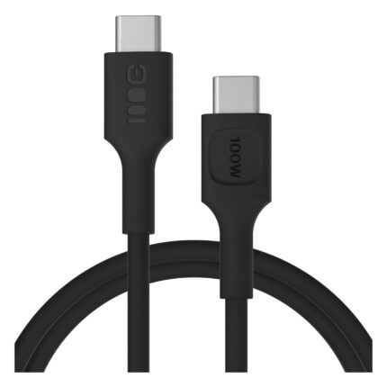 USB-C-kabel 1.2m 100W Greencell PowerFlex Snabbladdning PD Panther Svart.